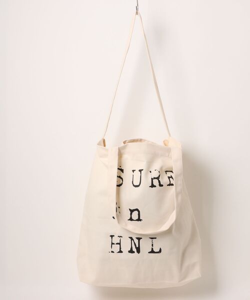 URBAN ISLAND SOCIETY(アーバンアイランドソサエティ)の「3WAY トートバック SURF in HNL / URBAN ISLAND SOCIETY(アーバンアイランドソサエティ)(トートバッグ・メンズ・ブラック/ナチュラル・48)」の1枚目の写真