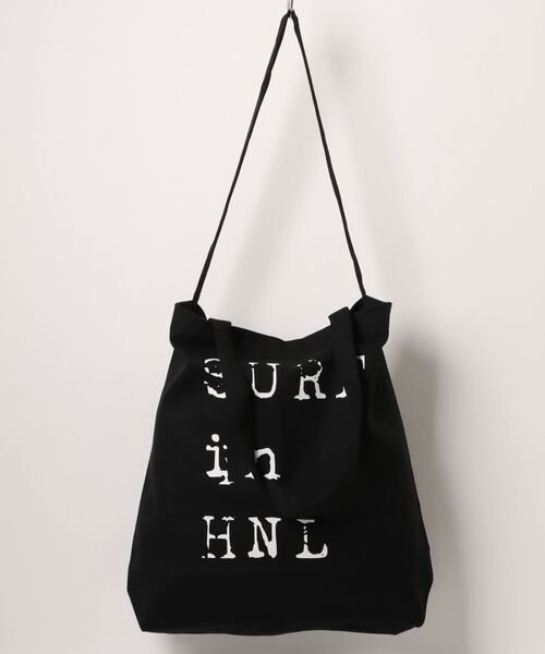 URBAN ISLAND SOCIETY(アーバンアイランドソサエティ)の「3WAY トートバック SURF in HNL / URBAN ISLAND SOCIETY(アーバンアイランドソサエティ)(トートバッグ・メンズ・ブラック/ナチュラル・48)」の2枚目の写真