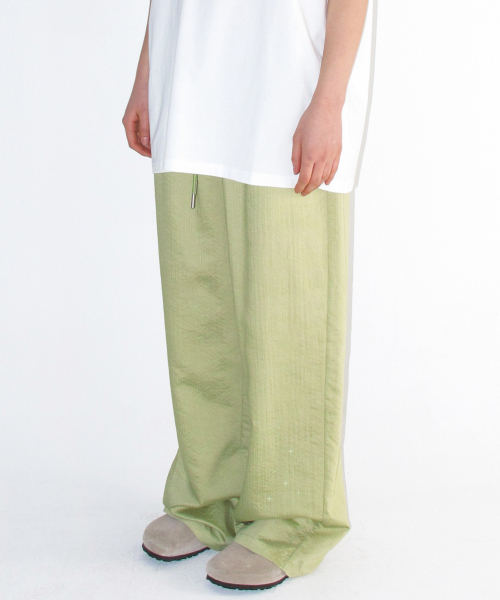 AMESWORLDWIDE（アメスワールドワイド）の「STRIPE EASY PANTS GREEN（その他パンツ・レディース・その他・SMALL/MEDIUM）」の2枚目の写真