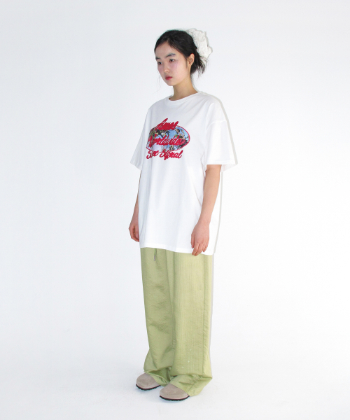 AMESWORLDWIDE（アメスワールドワイド）の「STRIPE EASY PANTS GREEN（その他パンツ・レディース・その他・SMALL/MEDIUM）」の4枚目の写真