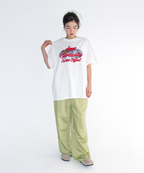 AMESWORLDWIDE（アメスワールドワイド）の「STRIPE EASY PANTS GREEN（その他パンツ・レディース・その他・SMALL/MEDIUM）」の5枚目の写真