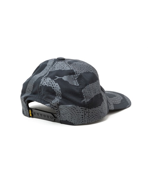 CALEE（キャリー）の「DOTAIR(R) SNAKE PATTERN SOLID CAP ＜REFLECTOR＞（キャップ・メンズ・ブラック・FREE）」の5枚目の写真