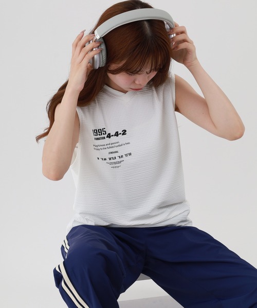 FUNALIVE(ファンアライブ)の「EARLSCOURT STING/DRY AIR NS TOP アールズコート スティング ドライエア ノースリーブトップ(タンクトップ・メンズ・ホワイト/ブラック・XL/XXL/L/M)」の4枚目の写真