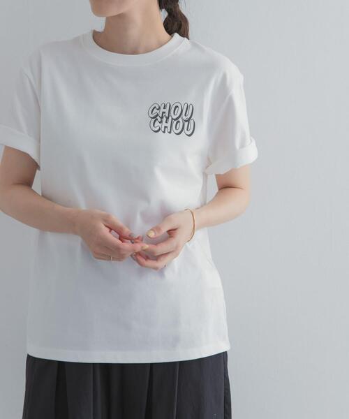 URBAN RESEARCH DOORS(アーバンリサーチドアーズ)の「Grow Organic ポイントロゴプリントTシャツ(Tシャツ/カットソー・レディース・オフホワイト/ホワイト/ライトブルー・FREE)」の10枚目の写真
