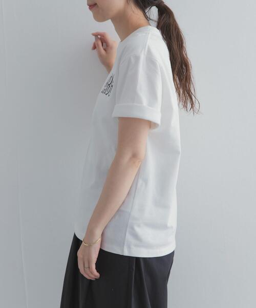 URBAN RESEARCH DOORS(アーバンリサーチドアーズ)の「Grow Organic ポイントロゴプリントTシャツ(Tシャツ/カットソー・レディース・オフホワイト/ホワイト/ライトブルー・FREE)」の9枚目の写真