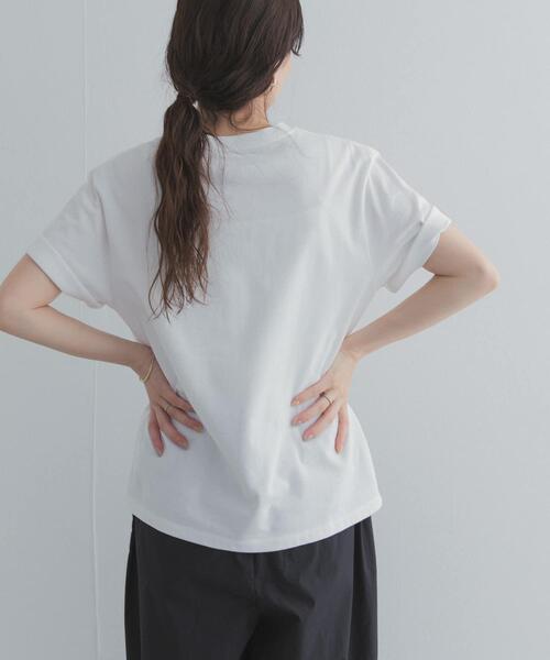 URBAN RESEARCH DOORS(アーバンリサーチドアーズ)の「Grow Organic ポイントロゴプリントTシャツ(Tシャツ/カットソー・レディース・オフホワイト/ホワイト/ライトブルー・FREE)」の8枚目の写真