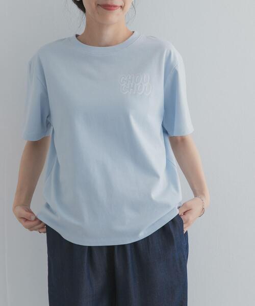 URBAN RESEARCH DOORS(アーバンリサーチドアーズ)の「Grow Organic ポイントロゴプリントTシャツ(Tシャツ/カットソー・レディース・オフホワイト/ホワイト/ライトブルー・FREE)」の22枚目の写真