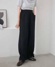裾フリルスウェットPT
