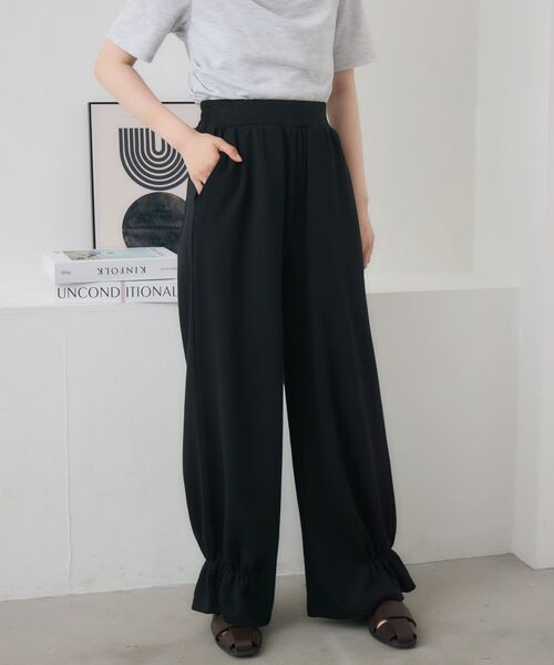 RETRO GIRL(レトロガール)の「裾フリルスウェットPT(その他パンツ・レディース・ブラウン/ホワイト系その他/ブラック・FREE)」の18枚目の写真