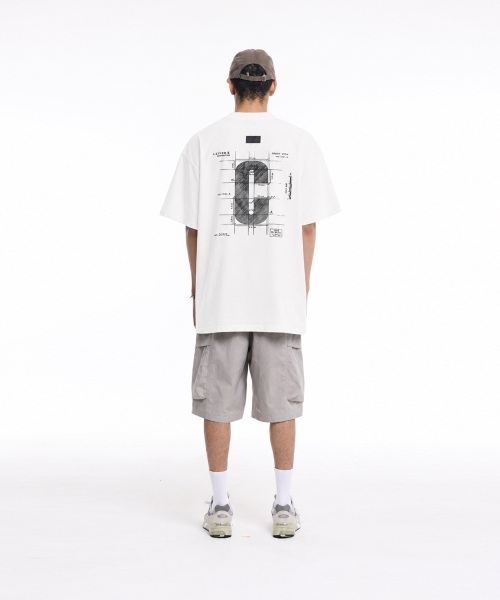 CREAM SODA LAB(クリームソーダラボ)の「グラウンドプランロゴスクエアワッペン半袖Tシャツアイボリー(Tシャツ/カットソー・メンズ・その他・LARGE/X-LARGE)」の4枚目の写真