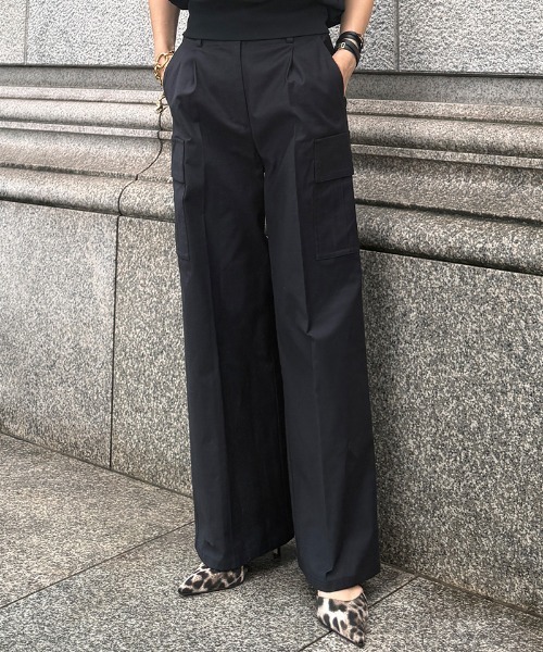 JENNE（ジェンヌ）の「JENNE美脚カーゴパンツ（デニムパンツ・レディース・カーキ/ブラック・SMALL/MEDIUM/LARGE）」の11枚目の写真