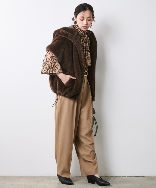 CHIC STYLE(シックスタイル)の「バルーンパンツ<大きいサイズ有>シックスタイル(その他パンツ・レディース・ベージュ/チャコール・LL/3L/5L/4L/L/M)」の19枚目の写真