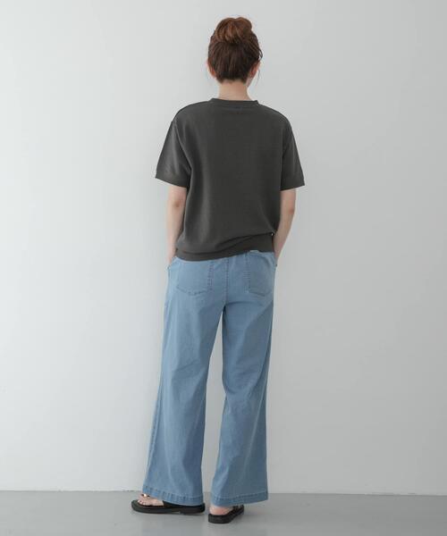 Champion(チャンピオン)の「CHAMPION SHORT SLEEVE SWEAT(スウェット・レディース・オートミール/ブラック系その他・MEDIUM)」の9枚目の写真