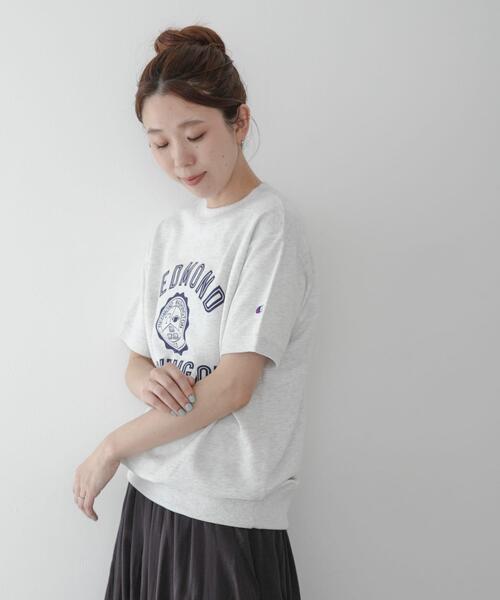 Champion(チャンピオン)の「CHAMPION SHORT SLEEVE SWEAT(スウェット・レディース・オートミール/ブラック系その他・MEDIUM)」の13枚目の写真