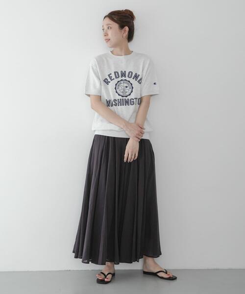 Champion(チャンピオン)の「CHAMPION SHORT SLEEVE SWEAT(スウェット・レディース・オートミール/ブラック系その他・MEDIUM)」の16枚目の写真