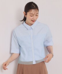 チュールコンビブラウス