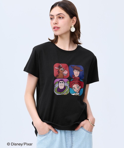 coca(coca)(コカ)の「【ピクサー/トイ・ストーリー5】ウォッシュドTシャツ(Tシャツ/カットソー・レディース・B/A/C/D・M/L/S)」の3枚目の写真