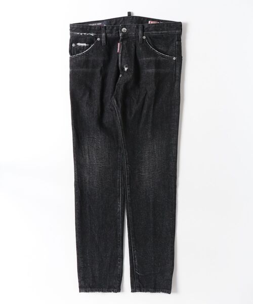 DSQUARED2(ディースクエアード)の「Teddy Jean Black Aviator Wash/0262(デニムパンツ・メンズ・ブラック・46/50/48)」の1枚目の写真