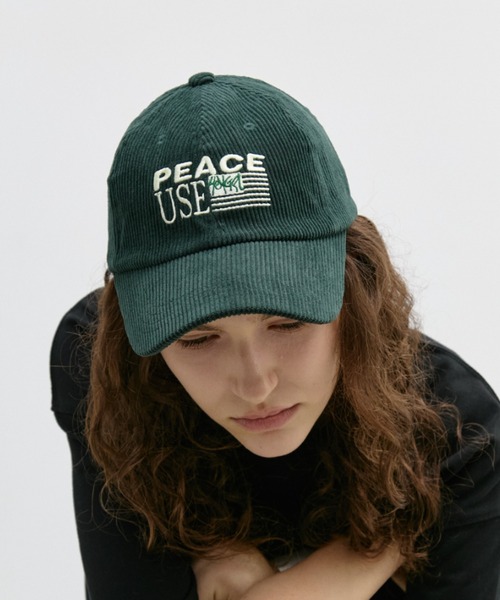Auntie Rosa Holiday(アンティローザホリデー)の「コーデュロイ刺繍CAP(キャップ・レディース・ブラック/グリーン・FREE)」の9枚目の写真