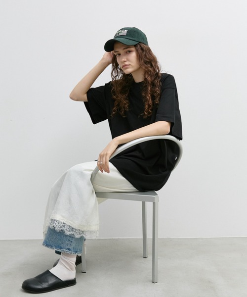 Auntie Rosa Holiday(アンティローザホリデー)の「コーデュロイ刺繍CAP(キャップ・レディース・ブラック/グリーン・FREE)」の13枚目の写真