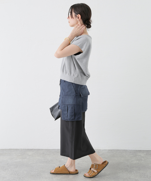 INSCRIRE(アンスクリア)の「INSCRIRE/アンスクリア Cargo Layered Skirt スカート(スカート・レディース・ネイビー/カーキ・36/38)」の8枚目の写真