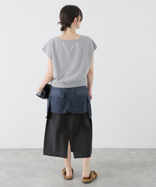 INSCRIRE(アンスクリア)の「INSCRIRE/アンスクリア Cargo Layered Skirt スカート(スカート・レディース・ネイビー/カーキ・36/38)」の9枚目の写真
