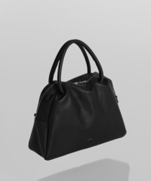 【YArKA/ヤーカ】real leather sharp & soft mix nuance boston bag M [sas2] / 直曲線のニュアンスボストンバッグ