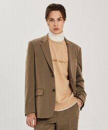 ADHOC（アドホック）の「TR オーバーサイズ シングルジャケット (DK-BEIGE) (HZ9JK20-27)（テーラードジャケット）」