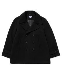 DOUBLE BREAST MID WOOL COAT BLACK