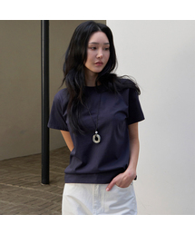 アセンティックシルケットTシャツ(ネイビー)