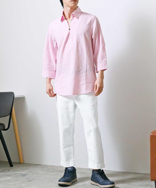 TopIsm(トップイズム)の「コットン無地 ストレッチクロップドパンツ(チノパンツ・メンズ・オリーブ/ホワイト/ブラック/チャコールグレー/レッド/グレー/ネイビー/ベージュ・XXL/XL/L/M/S)」の9枚目の写真