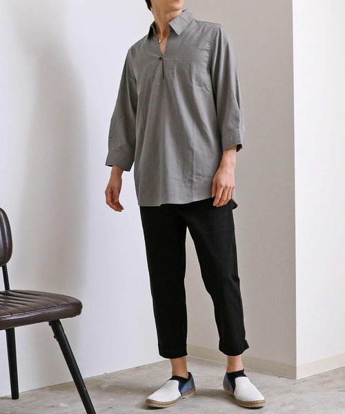 TopIsm(トップイズム)の「コットン無地 ストレッチクロップドパンツ(チノパンツ・メンズ・オリーブ/ホワイト/ブラック/チャコールグレー/レッド/グレー/ネイビー/ベージュ・XXL/XL/L/M/S)」の11枚目の写真