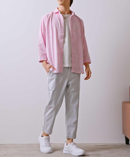 TopIsm(トップイズム)の「コットン無地 ストレッチクロップドパンツ(チノパンツ・メンズ・オリーブ/ホワイト/ブラック/チャコールグレー/レッド/グレー/ネイビー/ベージュ・XXL/XL/L/M/S)」の13枚目の写真
