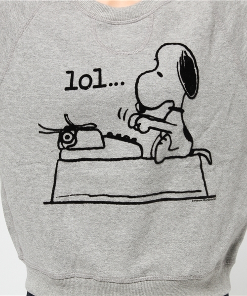 JUNK FOOD(ジャンクフード)の「omg snoopy /スヌーピー オーマイゴッド トレーナー(スウェット・レディース・トップグレー・MEDIUM)」の8枚目の写真