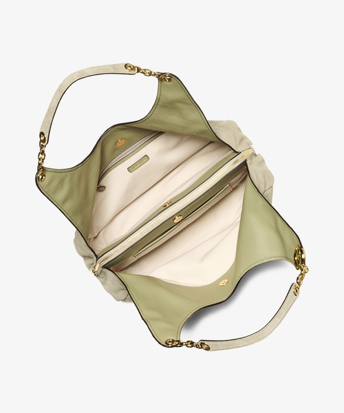 MICHAEL KORS(マイケルコース)の「LG TRPL COMPT SHLDR TOTE(ショルダーバッグ・レディース・グリーン系・FREE)」の2枚目の写真