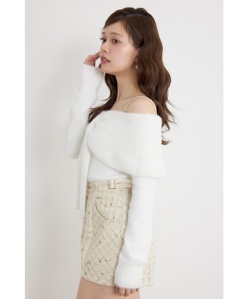 rienda(リエンダ)の「【AW先行アイテム】2WAYスパンコールシャギーニットトップス 秋服 冬服(ニット/セーター・レディース・ブルー/ピンク/ホワイト・FREE)」の10枚目の写真