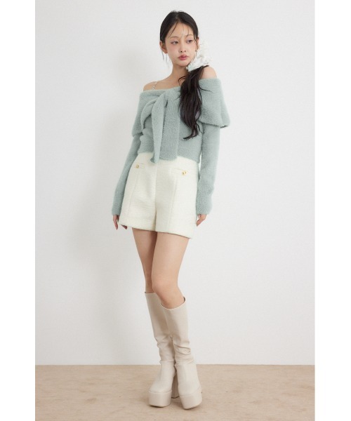 rienda(リエンダ)の「【AW先行アイテム】2WAYスパンコールシャギーニットトップス 秋服 冬服(ニット/セーター・レディース・ブルー/ピンク/ホワイト・FREE)」の20枚目の写真