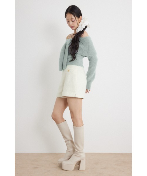 rienda(リエンダ)の「【AW先行アイテム】2WAYスパンコールシャギーニットトップス 秋服 冬服(ニット/セーター・レディース・ブルー/ピンク/ホワイト・FREE)」の21枚目の写真