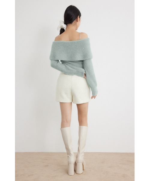 rienda(リエンダ)の「【AW先行アイテム】2WAYスパンコールシャギーニットトップス 秋服 冬服(ニット/セーター・レディース・ブルー/ピンク/ホワイト・FREE)」の22枚目の写真