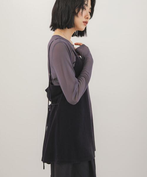 KBF(ケイビーエフ)の「ベロアキャミソールSETシアートップス(Tシャツ/カットソー・レディース・ブラック/グレー系その他/ブラウン系その他・ONE)」の14枚目の写真
