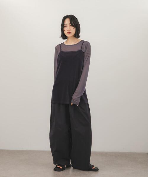 KBF(ケイビーエフ)の「ベロアキャミソールSETシアートップス(Tシャツ/カットソー・レディース・ブラック/グレー系その他/ブラウン系その他・ONE)」の17枚目の写真