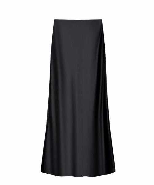 LUCPY(ラクピー)の「サテンタイトロングスカート(スカート・レディース・ピンク/グリーン/ブラック/パープル/ホワイト・LARGE/MEDIUM/SMALL)」の6枚目の写真