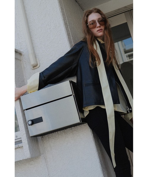 tento(テント)の「2style leather jacket(その他アウター・レディース・ブラウン/ブラック・1/2)」の19枚目の写真