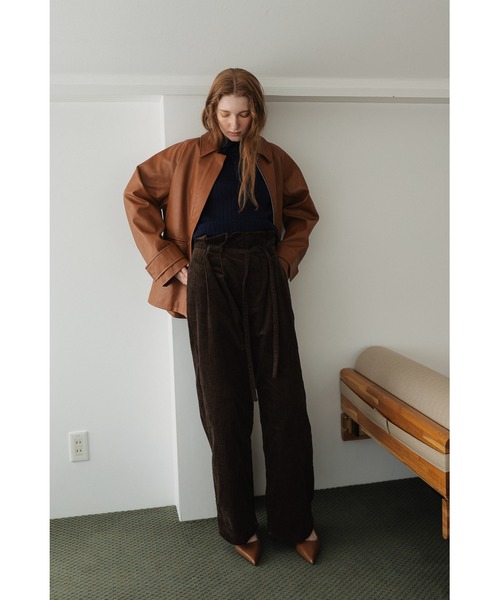 tento(テント)の「2style leather jacket(その他アウター・レディース・ブラウン/ブラック・1/2)」の4枚目の写真
