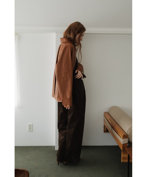 tento(テント)の「2style leather jacket(その他アウター・レディース・ブラウン/ブラック・1/2)」の6枚目の写真