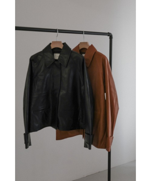 tento(テント)の「2style leather jacket(その他アウター・レディース・ブラウン/ブラック・1/2)」の7枚目の写真