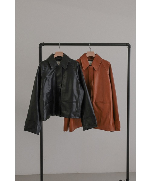 tento(テント)の「2style leather jacket(その他アウター・レディース・ブラウン/ブラック・1/2)」の8枚目の写真