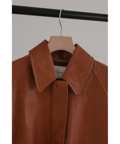 tento(テント)の「2style leather jacket(その他アウター・レディース・ブラウン/ブラック・1/2)」の16枚目の写真