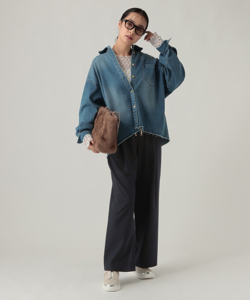 Elura(エルーラ)の「映えラクワイドパンツ<低身長サイズあり>/1068027(その他パンツ・レディース・ストライプ/チェック/ネイビー・SMALL/MEDIUM/LARGE/FREE(S))」の22枚目の写真