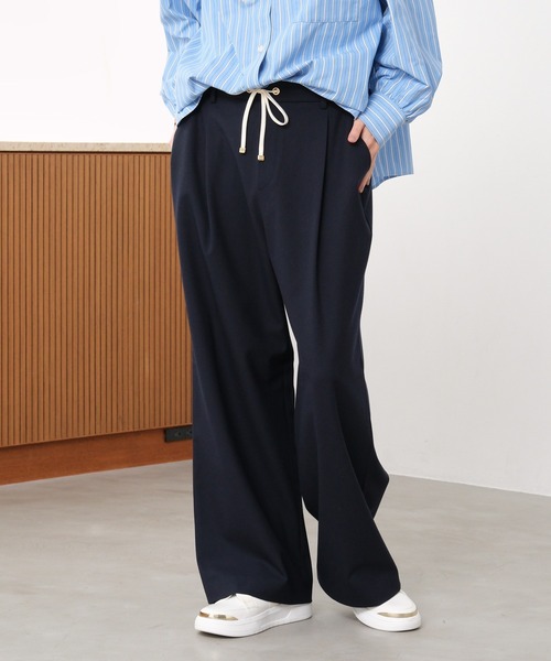 Elura(エルーラ)の「映えラクワイドパンツ<低身長サイズあり>/1068027(その他パンツ・レディース・ストライプ/チェック/ネイビー・SMALL/MEDIUM/LARGE/FREE(S))」の13枚目の写真